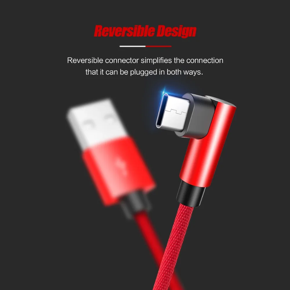 ROCK L Форма usb type C кабель зарядного устройства для Galaxy Note 8 S8 Plus Xiaomi 6 Mi5 huawei P10 P9