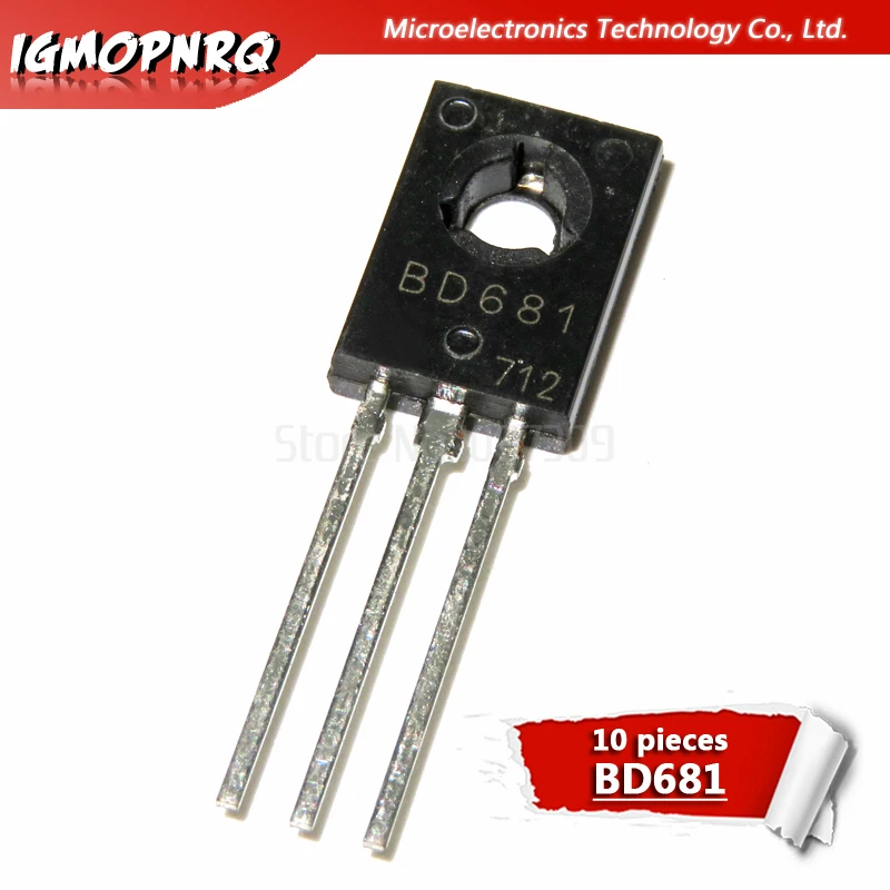 10 шт. BD237 BD679 BD680 BD681 BD682-126 транзистор