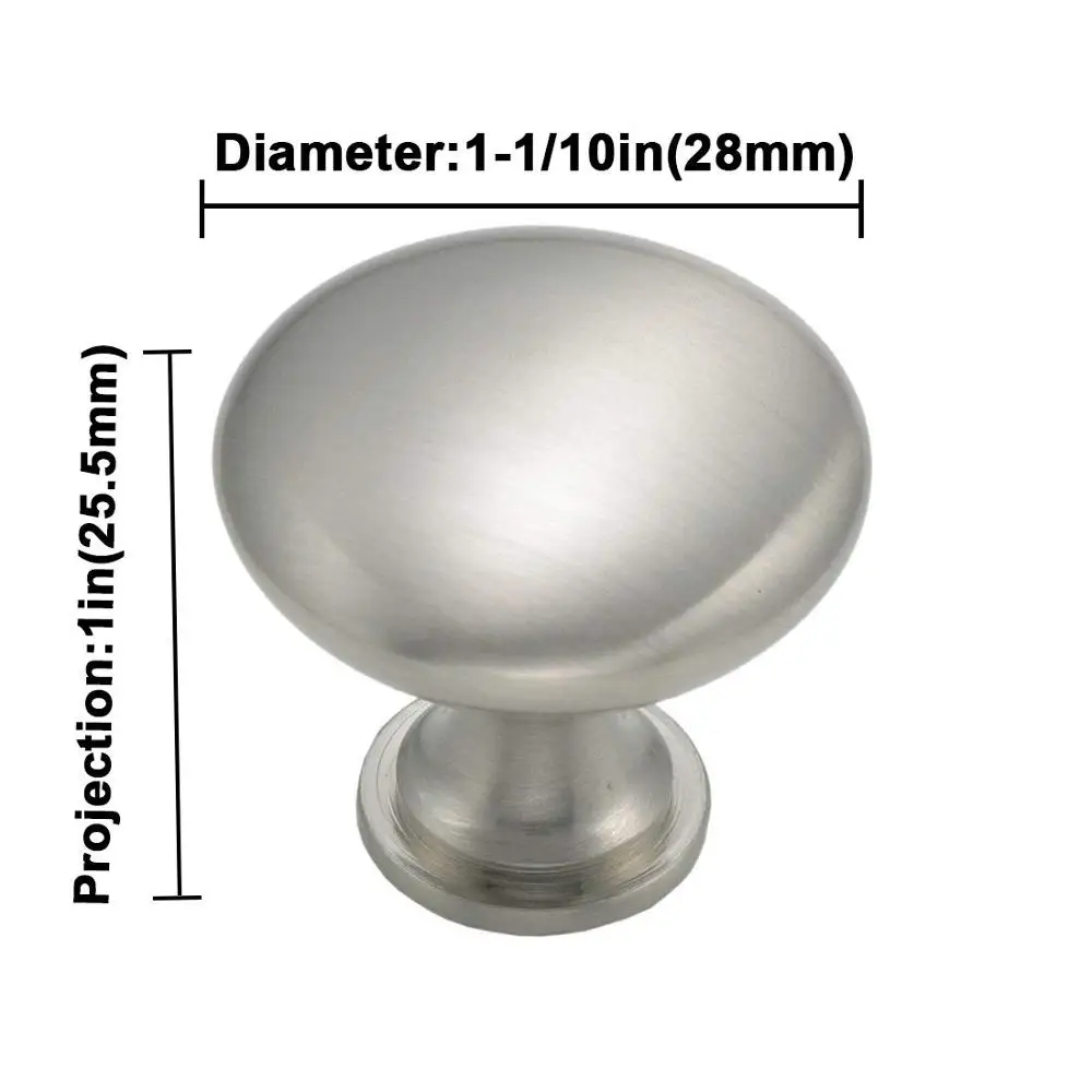 Матовый никелевый шкаф ручки круглые для ящиков современный фурнитура мебель