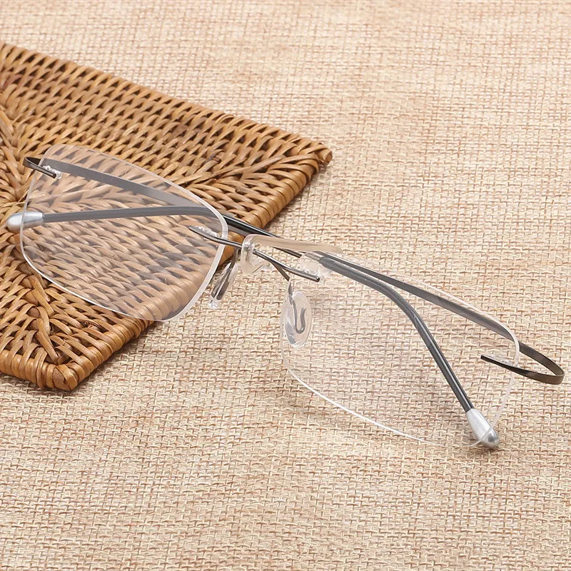 Титановый сплав ультра легкие очки для чтения + 1 5 2 3 4 без оправы sin montura gafas de lectura
