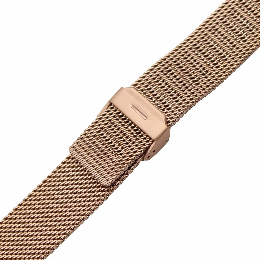 18 мм Quick Release Milanese Watch Band для DW Daniel Wellington Mesh Нержавеющая сталь ремешок на запястье браслет черный розовое золото серебро