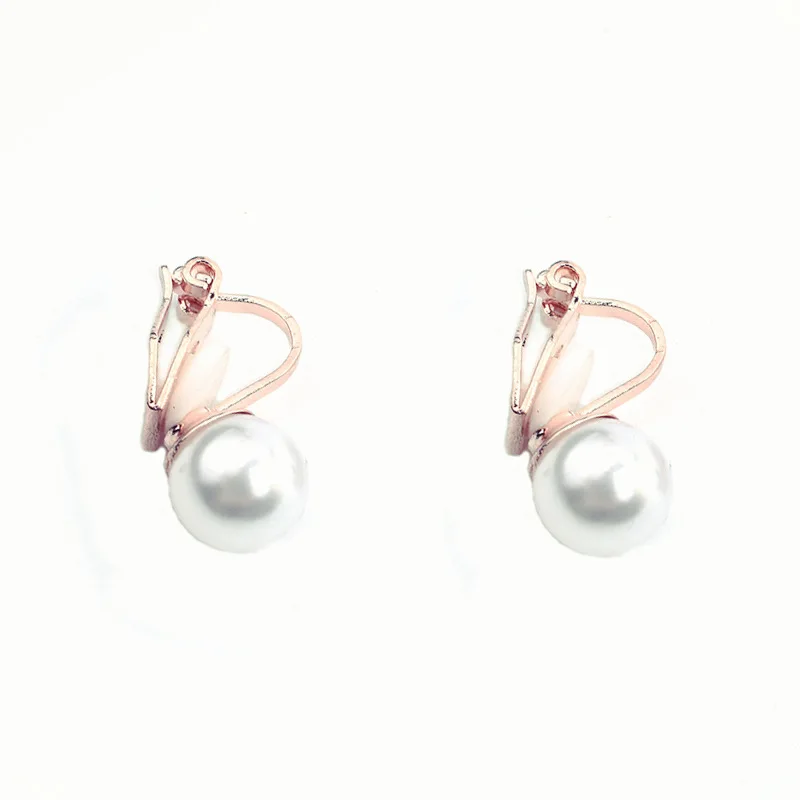 New women's ear clip atmospheric imitation pearl ball fashion jewelry woman exquisite hypoallergenic | Украшения и аксессуары