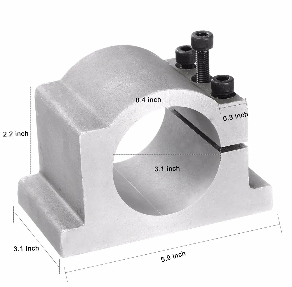 Фото 1.5kw ER16 Air Cooled Spindle + 1.5KW 220V Inverter +80MM Clamp 1set er16 for CNC Engraving milling machine Инструменты 1.5kw ER16 Air Cooled Spindle + 1.5KW 220V Inverter +80MM Clamp 1set er16 for CNC Engraving milling machine Инструменты