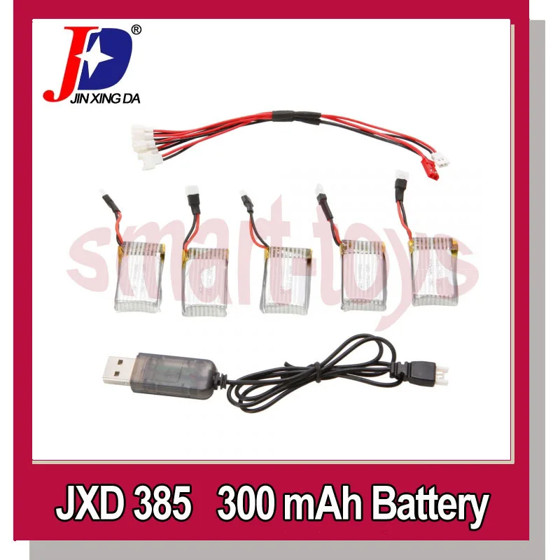 Зарядное устройство JXD 385 USB с кабелем 1 5 и аккумулятором для JD 388 Hubsan X4 H107L H107C H107D U816A