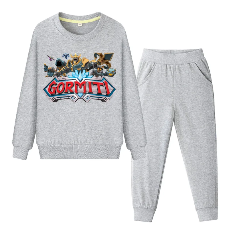 Child Pullover Coat+Pant Suit For Kids Clothing Sets Boys Gormiti Game Clothes Set Girls Pink Sports Tracksuits Baby 2019 WL105 | Детская