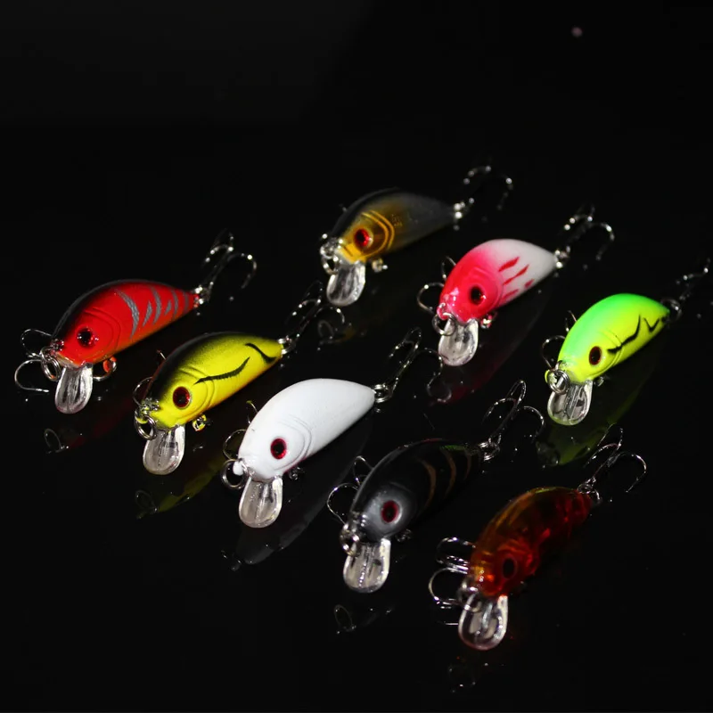 

Thanksgiving Hot RU 5CM/3.5G Mini Minnow Fishing lure Kit fish tackle artificial hard bait plastic lures swimbait wobbler