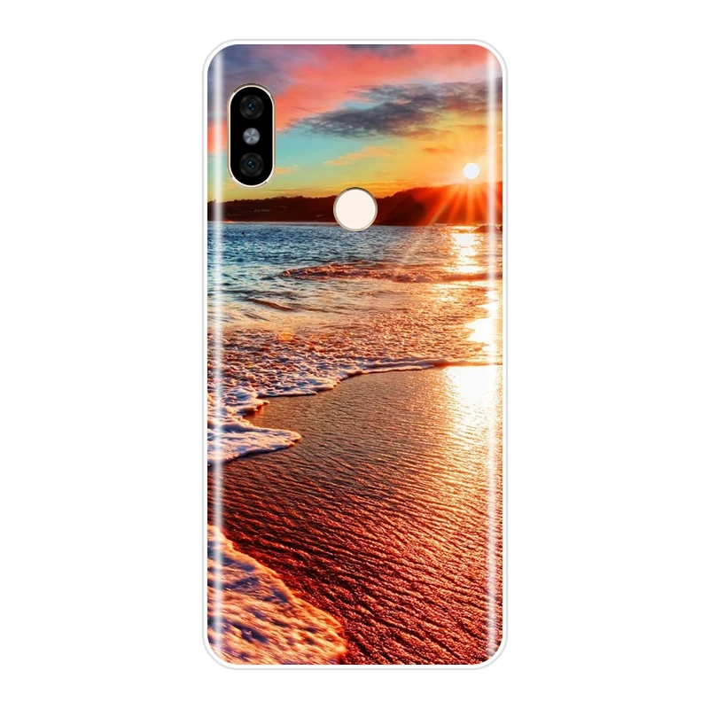 Силиконовый чехол для телефона Xiaomi Redmi S2 6A 5 Plus 4A Beach Sky мягкая задняя крышка Pocophone F1