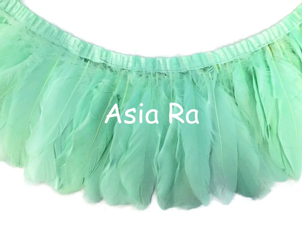 Лидер продаж 2 метра высокое качество натуральный гусиный пух бахрома