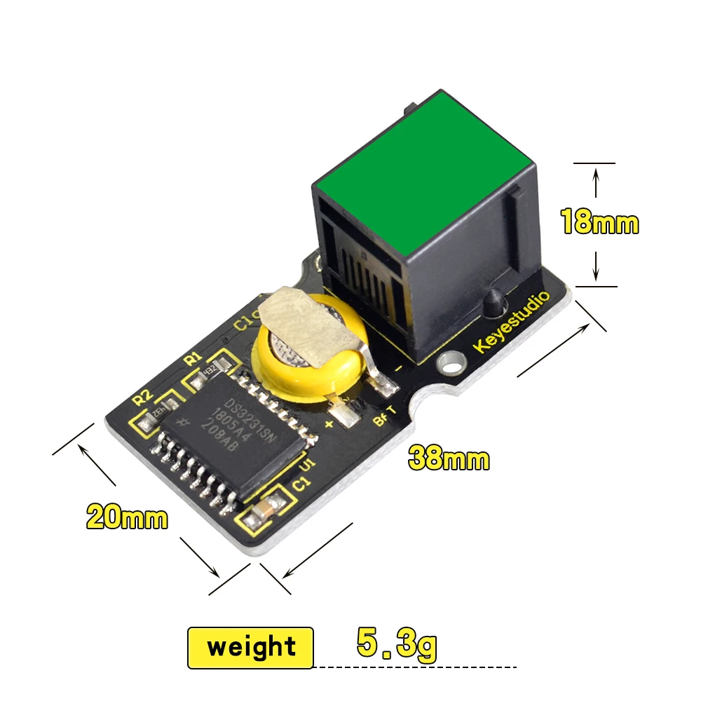 Новинка! Keyestudio EASY plug DS3231 часовой модуль для Arduino STEAM|module for arduino|module arduinomodule clock |