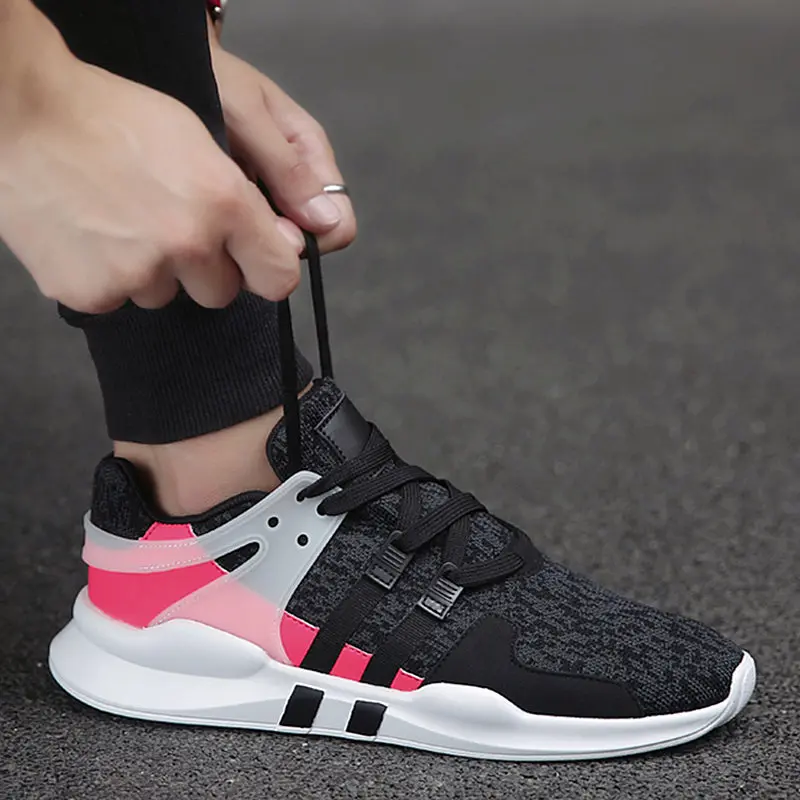 Новая Осенняя мужская модная дышащая повседневная сетчатая обувь