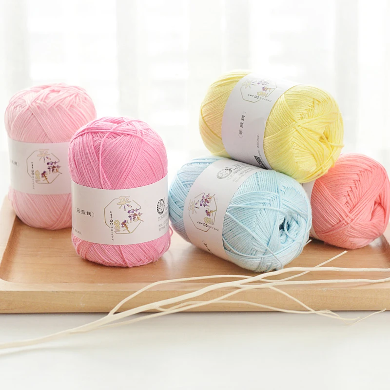 50 г/шар Ruyi птица древесный уголь хлопок вязание крючком Пряжа детский Бамбук