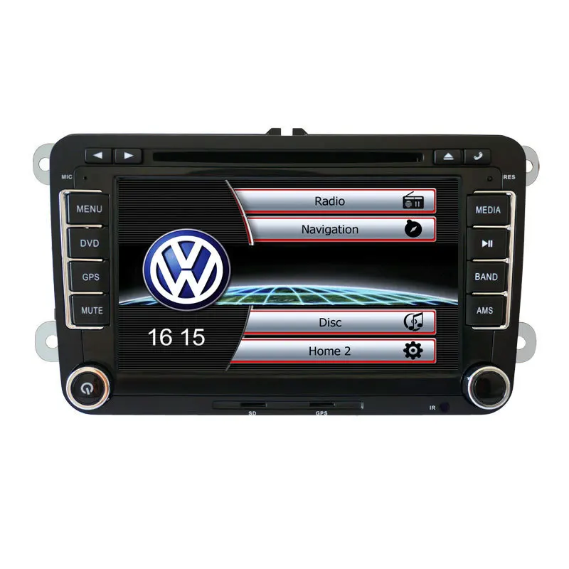 Новый 7 дюймовый 2din автомобильный DVD плеер для VW GOLF 4 5 6 POLO PASSATCC JETTA TIGUAN TOURAN EOS SHARAN