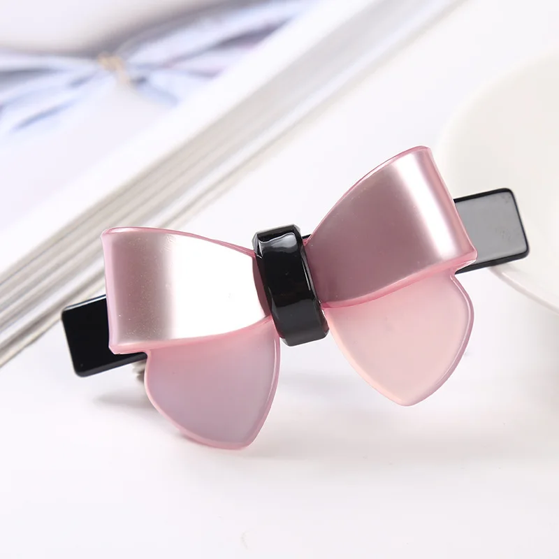 Бабочка акриловая клип шпилька для волос женщин Pin Барретт шпильки Заколки хвост