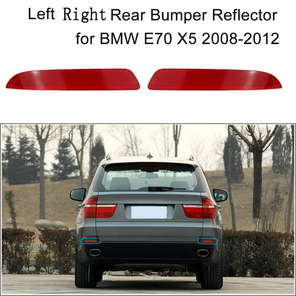 Правый и левый Красный отражатель заднего бампера для BMW E70 X5 2008-2012 OEM 63217158950 |