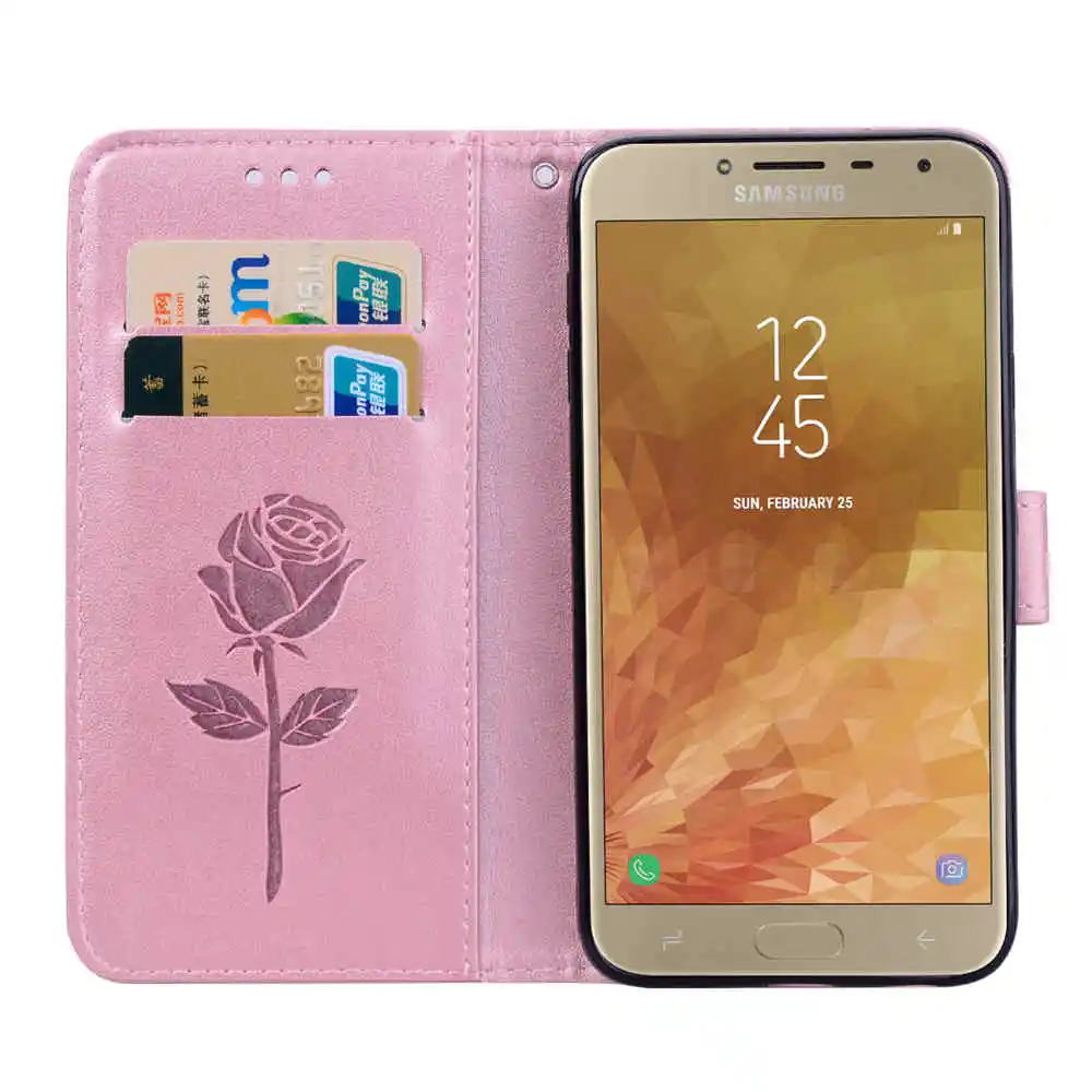 Чехол для Samsung Galaxy J4 2018 J400 J400M J400F J400G SM-J400DS j42018 откидной телефона бумажник из