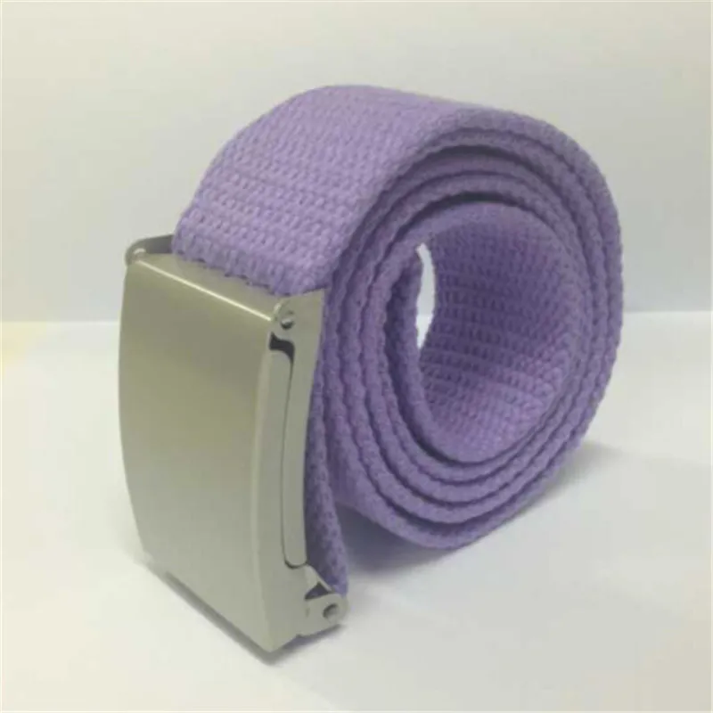 Новое поступление разноцветные ремни 110 см унисекс ремень из хлопчатобумажной