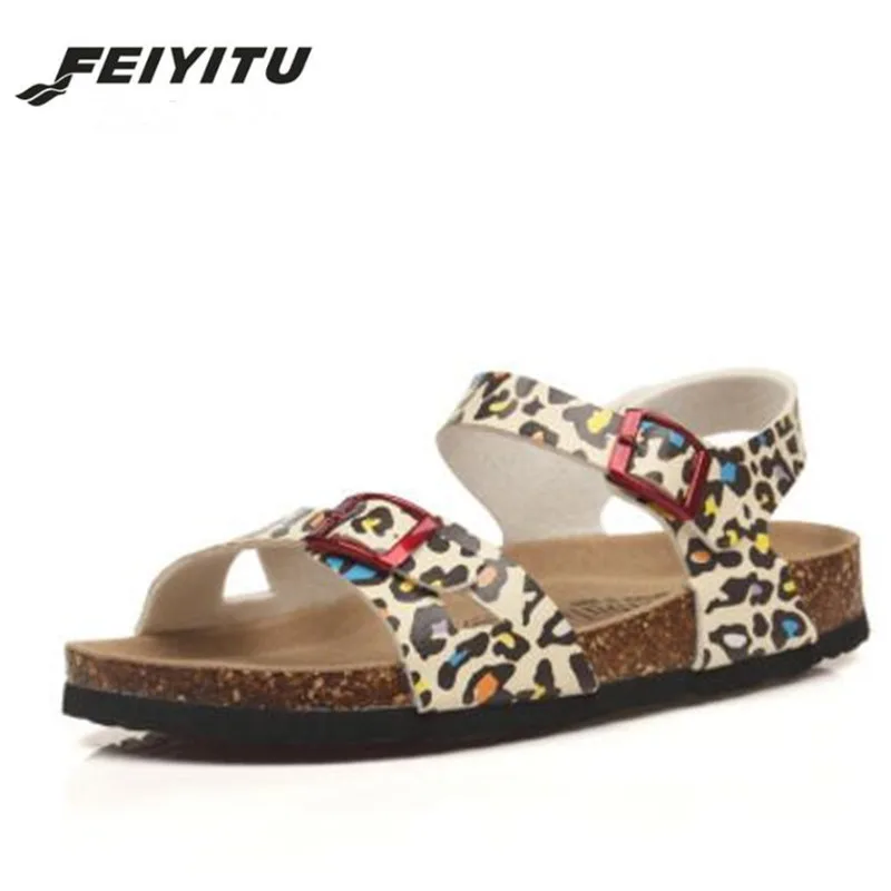 Женские сандалии на плоской подошве FeiYiTu летние пляжные шлепанцы разных цветов