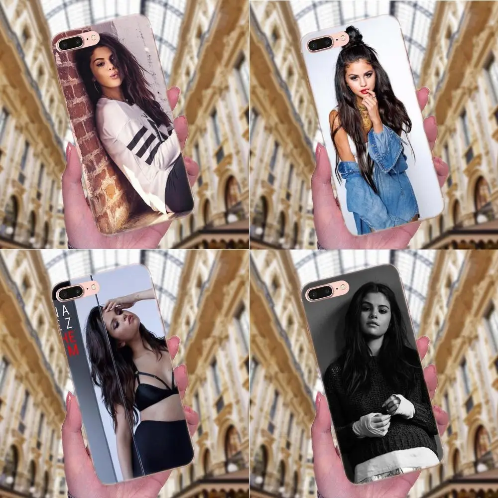 Selena Gomez Мягкий Силиконовый ТПУ Прозрачный Новый Модный для Apple iPhone 4 4S 5 5C 5S SE 6 6S 7 8