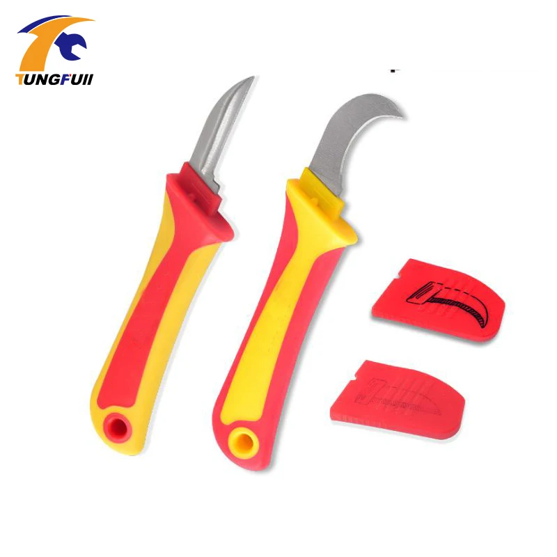 Электрик ручные инструменты безопасные рабочие ножи кабель провода зачистки нож