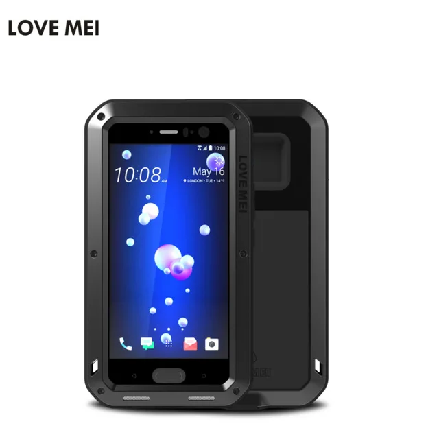 Водонепроницаемый чехол Love Mei для HTC U11 жесткий ударопрочный алюминиевый