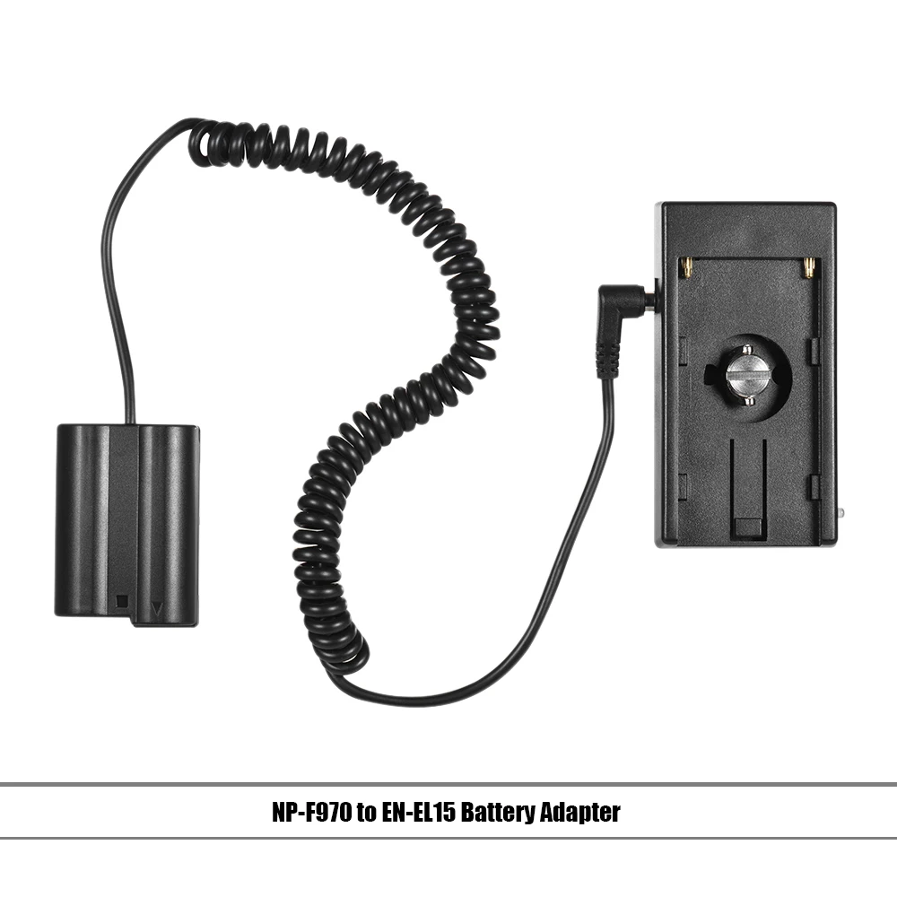 Andoer NP F970 к FW50 фиктивному адаптеру для крепления на батарейках пружинный кабель Sony
