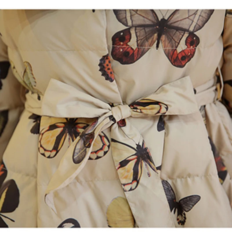 Модные куртки и пальто для девочек новое зимнее средней длины куртка размера