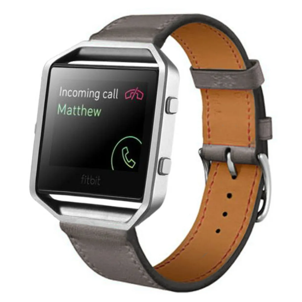 Мягкий ремешок для часов из натуральной кожи Fitbit Blaze сменный Браслет часы Модный