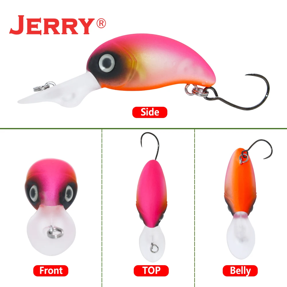 Jerry 2,7 см СТРИМ и озеро форель приманки плавающий глубокий дайвинг кривошипная приманка жесткая приманка-воблер заглушка спиннинг рыболовные приманки Светящиеся УФ Цвета
