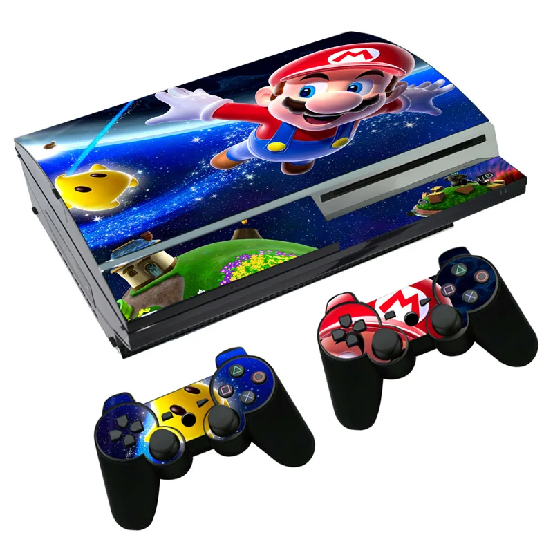 Наклейка Super Mario Skin для PS3 Fat PlayStation 3 консоль и контроллеры Skins виниловая