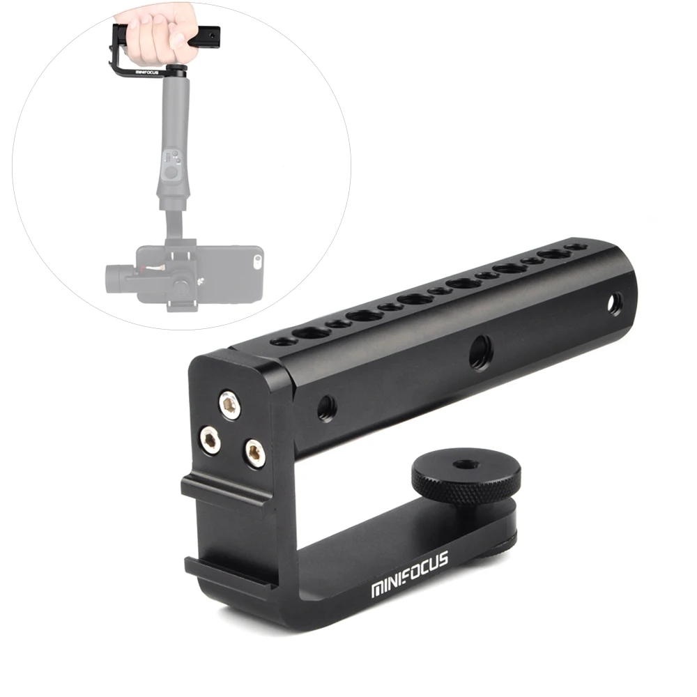 Camera Handheld Gimbal Top Handle Grip with Cold Shoe Base for for DJI Ronin S SC for Zhiyun Smooth 4 Crane 2 Low angle shooting images - 6
