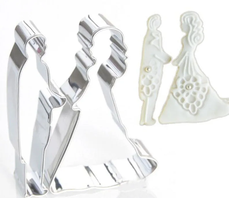 Модели из нержавеющей стали форма для печенья Принцесса невеста и жених вырезать