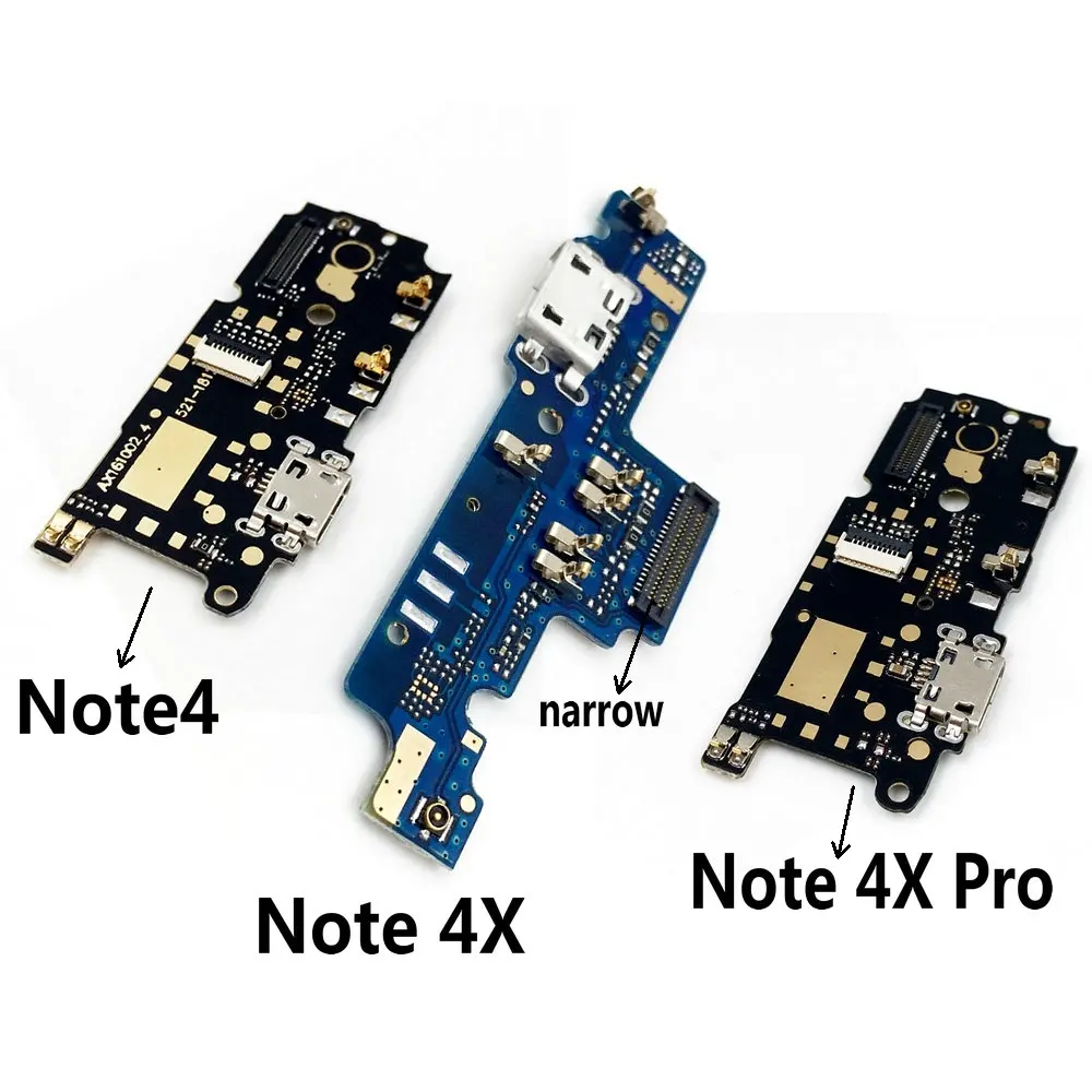 Микрофонный модуль+ USB плата с зарядным портом, гибкий Кабельный разъем, запчасти для Xiaomi Redmi Note 4 4X 4xpro