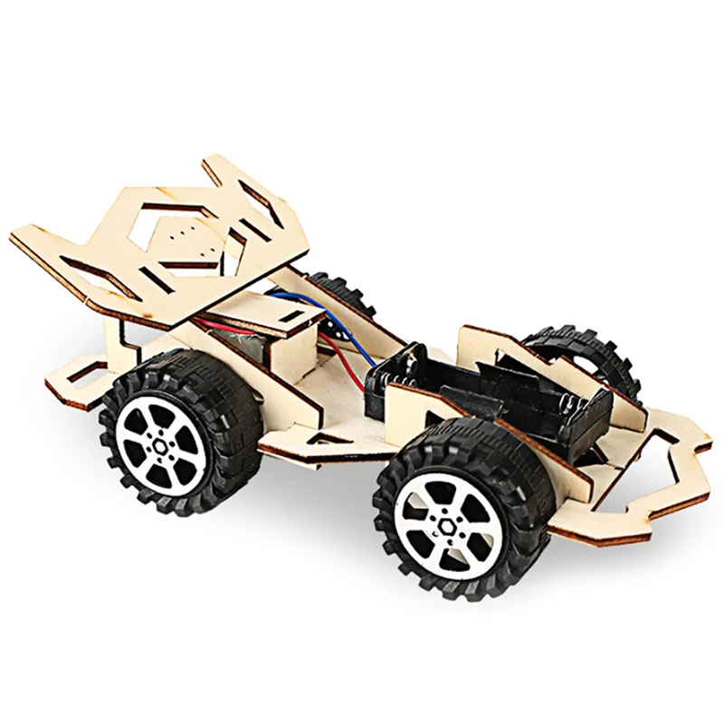 Деревянные сборочные автомобильные игрушки DIY привод передач механическая
