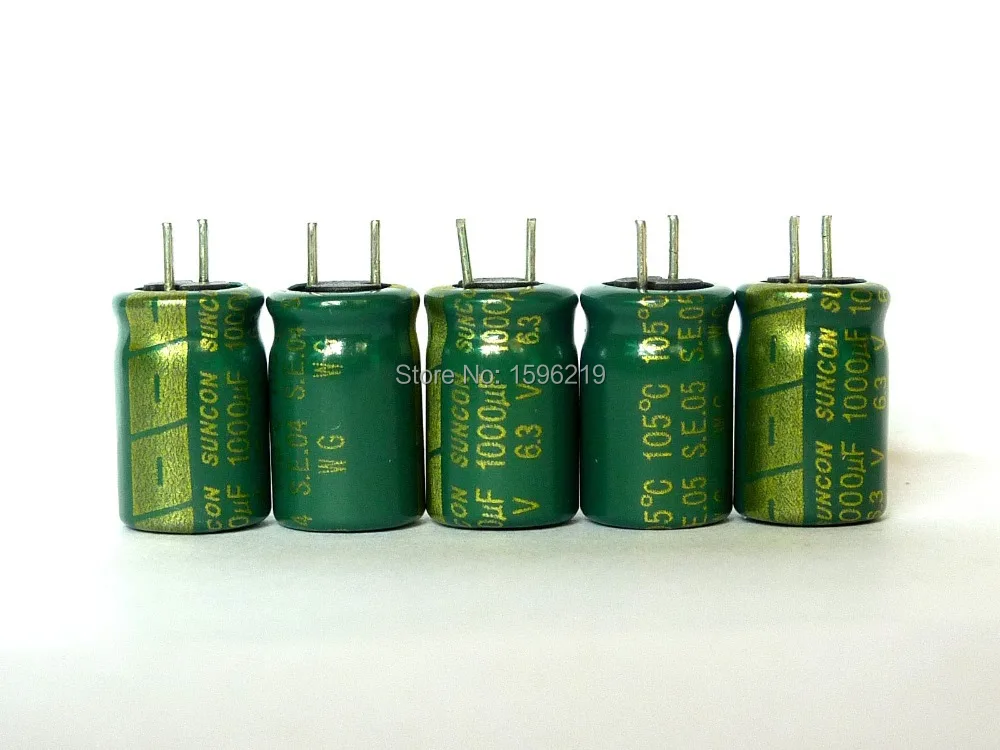 50 шт. 1000 мкФ 6 3 В SANYO SUNCON WG серии 8x12 мм супер низким ESR оригинальный 6.3V1000uF Алюминий