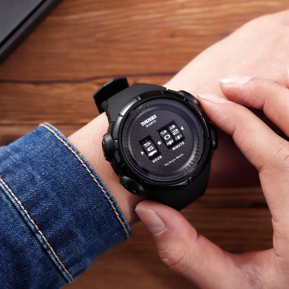 Часы наручные SKMEI Мужские кварцевые в стиле милитари брендовые аналоговые модные
