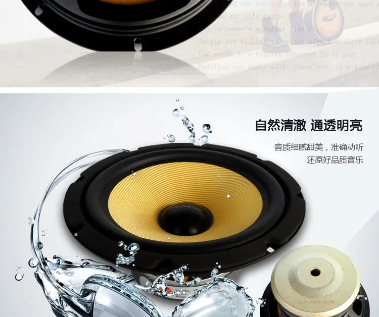 HiVI K8 8 дюймов mid НЧ-динамик HiFi сабвуфер DIY Максимальная мощность динамика 120 fever качества