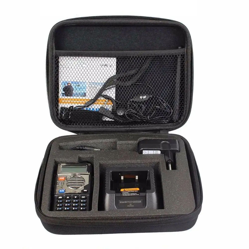 Black Baofeng UV-5R чехол сумка Портативная рация сумка подходит для Baofeng UV5R Высокое качество Аксессуары для рации - Цвет: Black