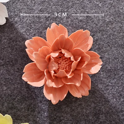 Peony M Фарфор пион декоративные тарелки на стену керамический цветочный Декор для дома ремесел декоративные тарелки на стену висящий кулон, украшения для дома - Цвет: Peony M