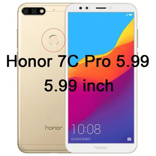 Honor 7C Pro 5.99 2 упаковки 9D полное покрытие закаленное стекло для huawei Honor 7A Россия 7C Pro Защитное стекло для Y6 Y5 Y7 Prime Pro Y9 - Цвет: Honor 7C Pro 5.99