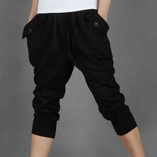 

Hot Sale Summer New Men Pants Harem Pants Pants Sweatpants Capri Pants Black Gray Wp13