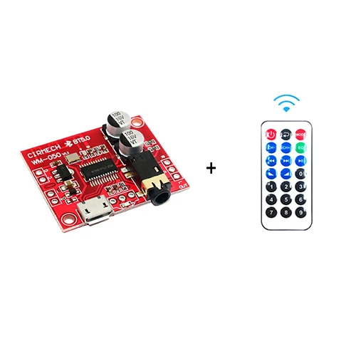 Bare Board Remote Автомобильный AUX USB источник питания MP3 Bluetooth 5,0 декодер DIY без потерь аудио приемник модуль стерео усилитель Поддержка дистанционного управления - Цвет: Bare Board Remote