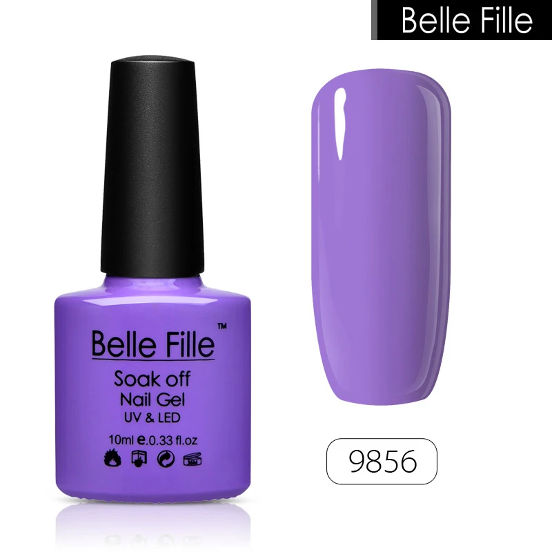 Belle Fille 10 мл УФ гель лак для ногтей цветной Vernis Полупостоянный Гибридный Лаки