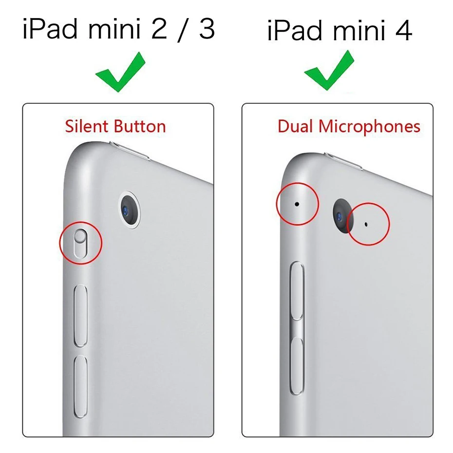 Роскошный чехол премиум-класса из искусственной кожи для iPad Mini 4 3 2 1 7 9 с