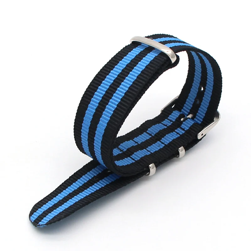 Автоматическая пряжка нейлоновый ремешок для наручных часов Muit-Цвета Ремни