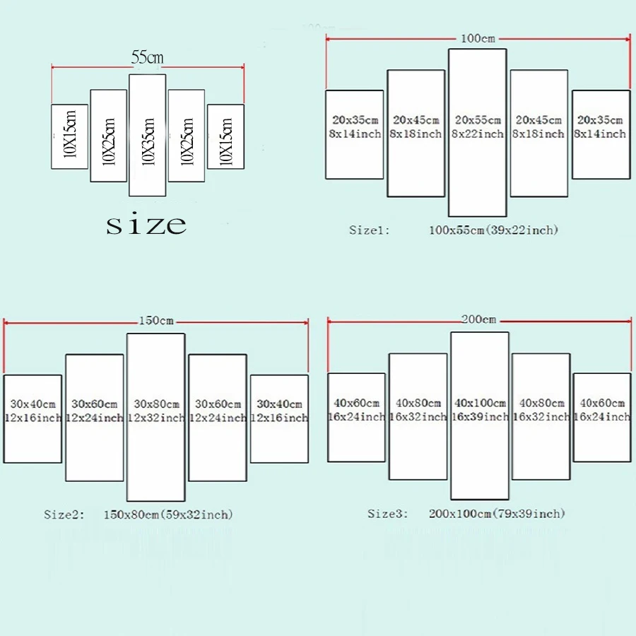 HD Печать холст фотографии Гостиная стены Книги по искусству аниме Плакаты 5 шт.