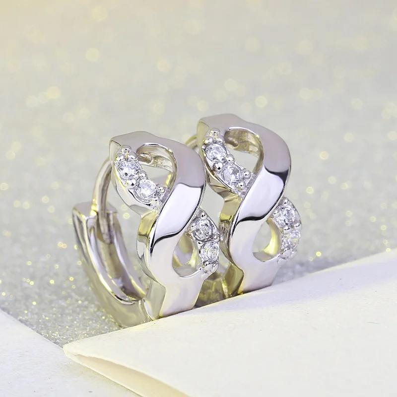 Женские серьги с геометрическим рисунком KAMEIER европейские из стерлингового