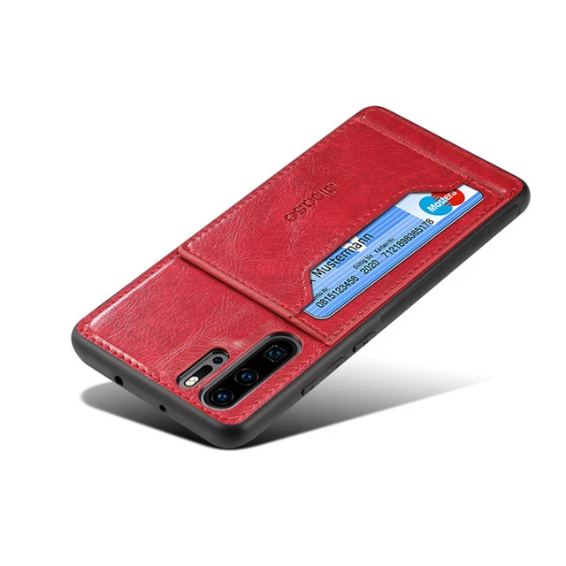 Кожаный чехол Hawei P Smart Plus Y7 для задней панели huawei P20 P30 Mate20 X Pro Lite Honor 10 20 V20 10i 10lite Nova 3 3i 4 - Цвет: Red