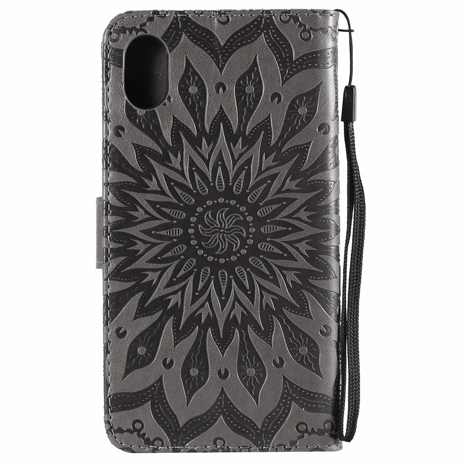 Цветком дурмана и кожаные чехлы для apple iphone 5 5s 6 6S 7 8 X XR класса люкс отделением карт
