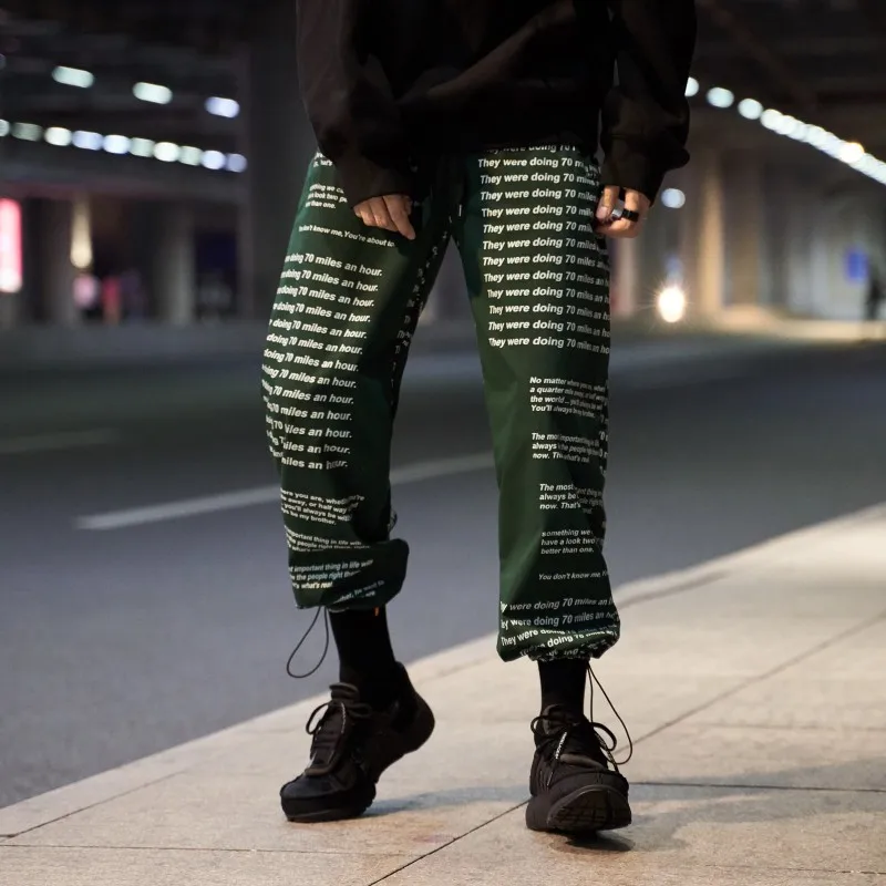 Мужские брюки-карго с буквенным принтом 3d принт английский стиль мужские