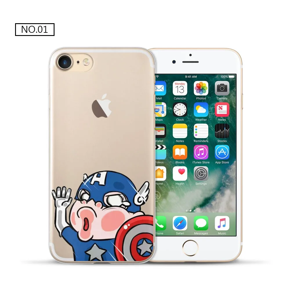 Для apple iphone x 7 8 плюс Чехол серии чехол для Coque iPhone7 Plus новые милые животные fundas |